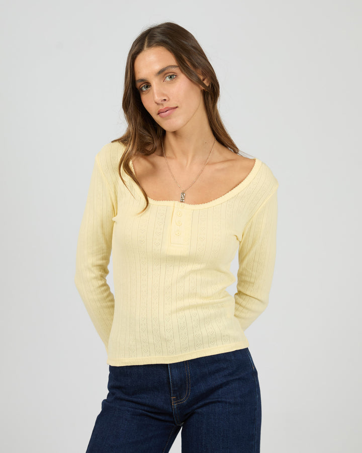 Tia Long Sleeve Top Butter