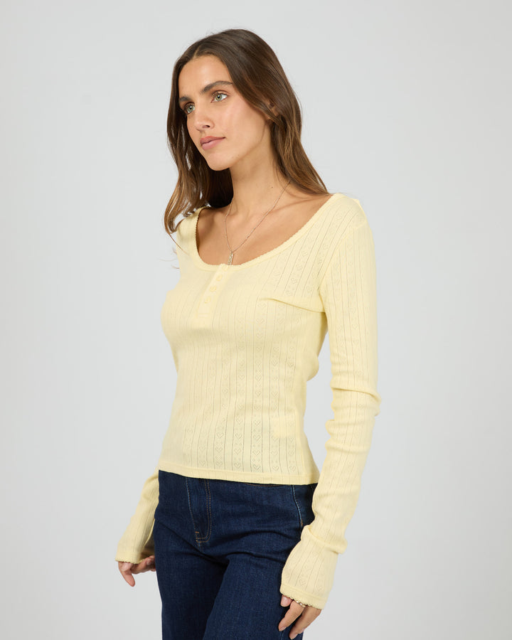 Tia Long Sleeve Top Butter