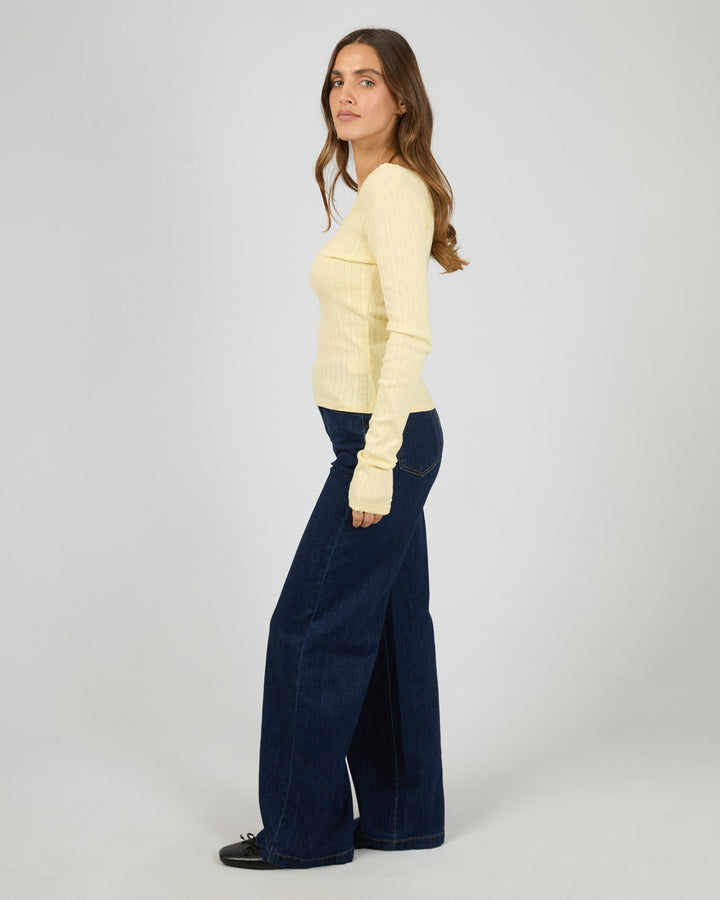 Tia Long Sleeve Top Butter
