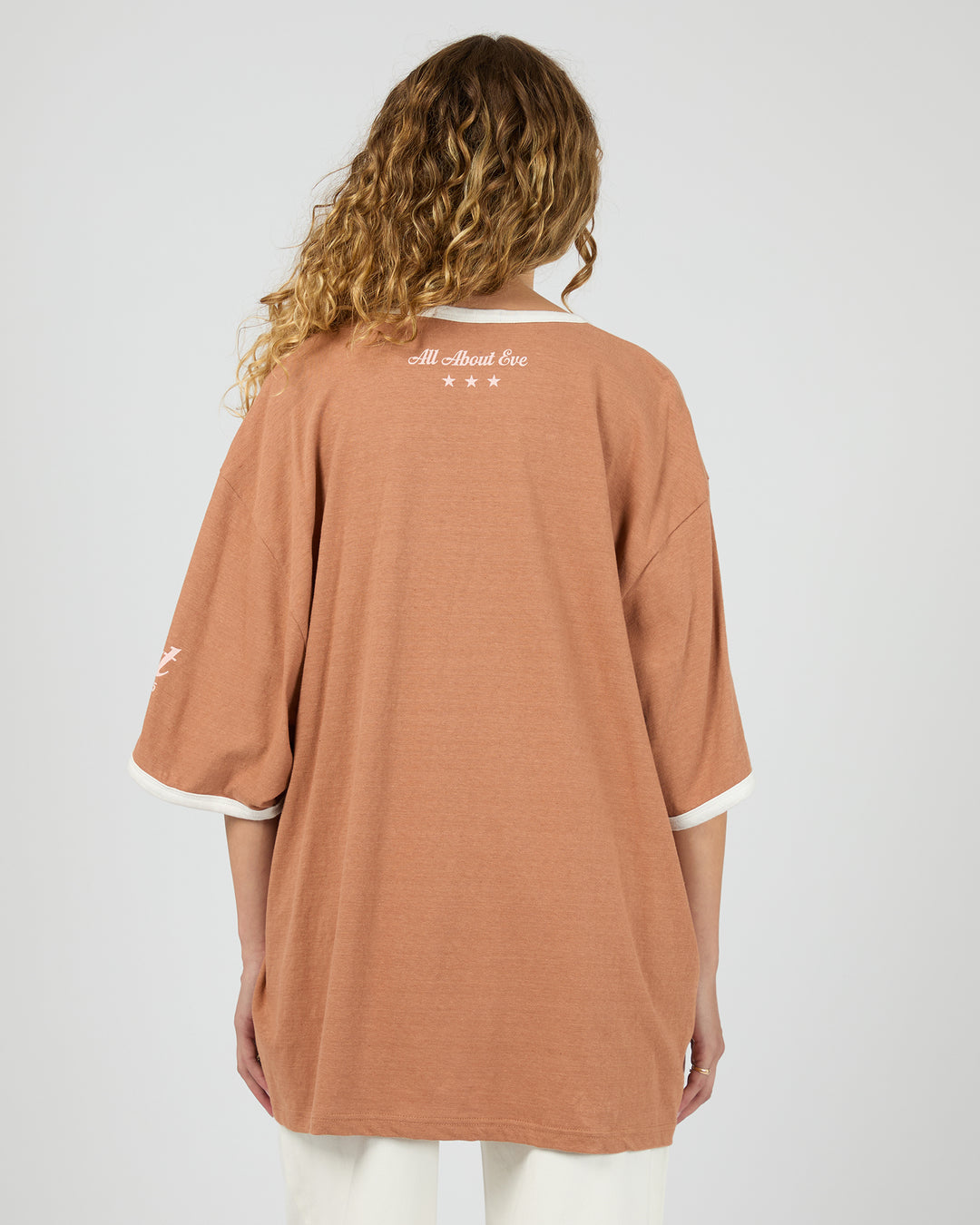 Howdy Oversized Tee Cinnamon