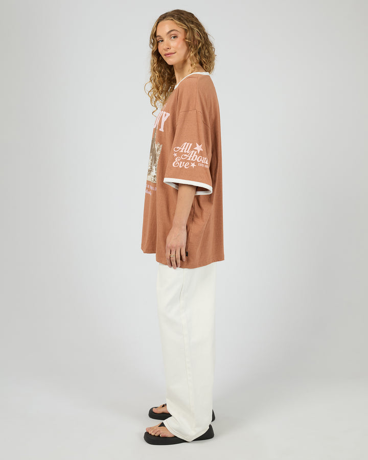 Howdy Oversized Tee Cinnamon