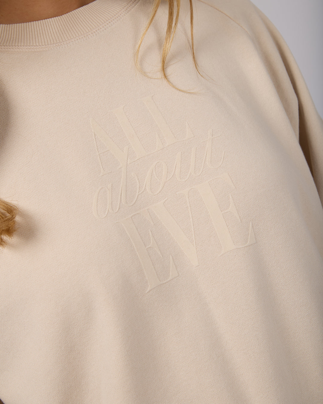 Flynn Washed Box Raglan Crew Vanilla