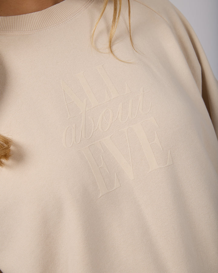 Flynn Washed Box Raglan Crew Vanilla