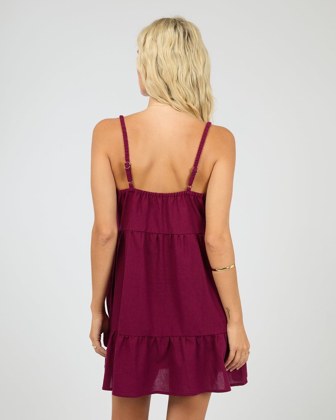 Soleil Mini Dress Wine
