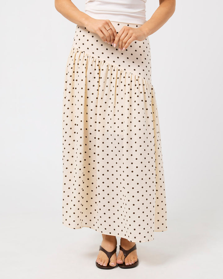Imani Asym Skirt Vanilla