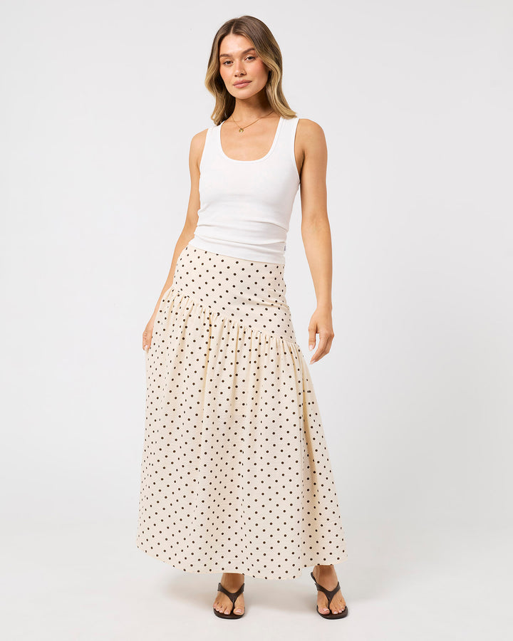 Imani Asym Skirt Vanilla