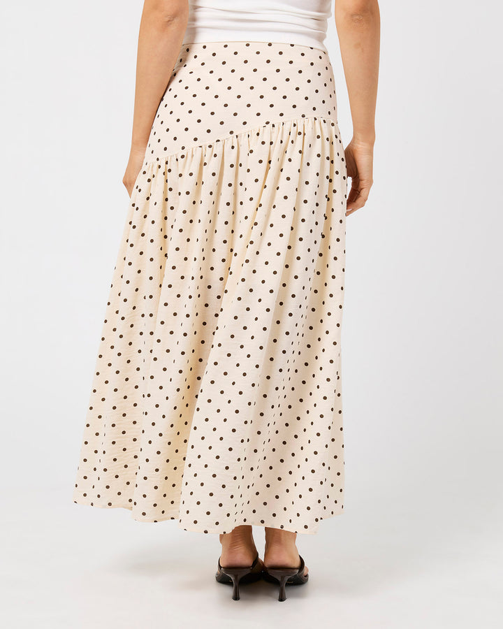 Imani Asym Skirt Vanilla