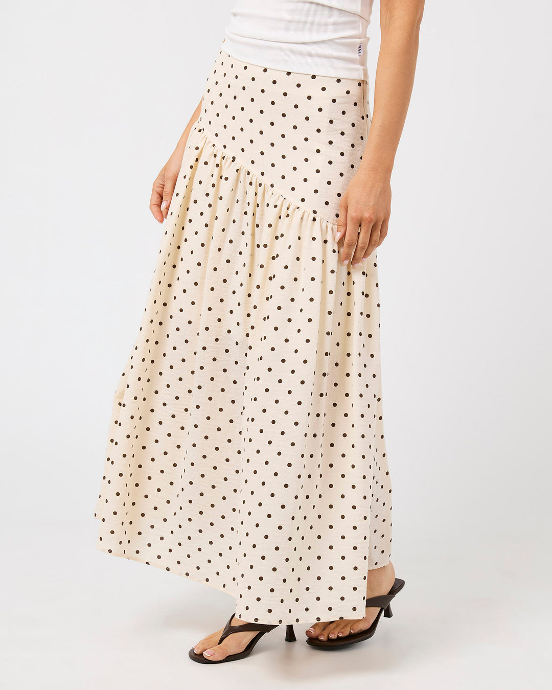 Imani Asym Skirt Vanilla