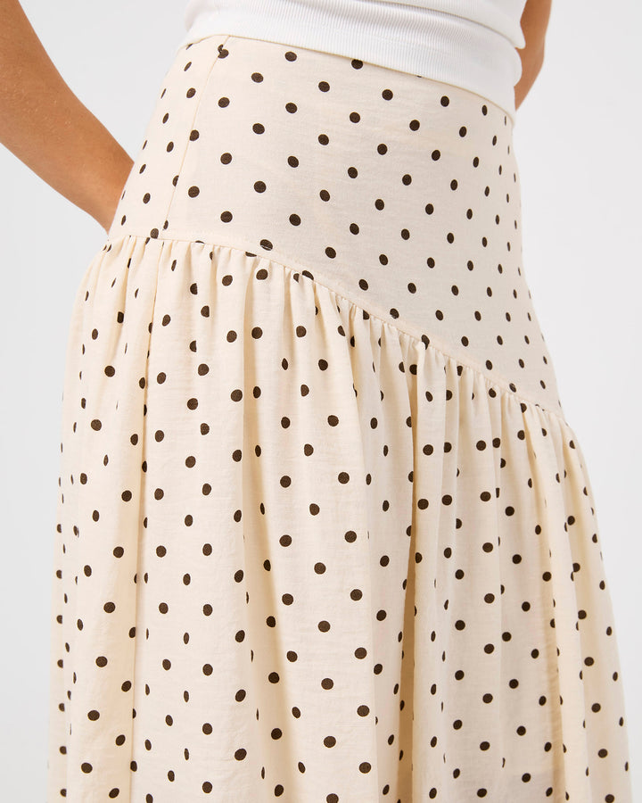 Imani Asym Skirt Vanilla