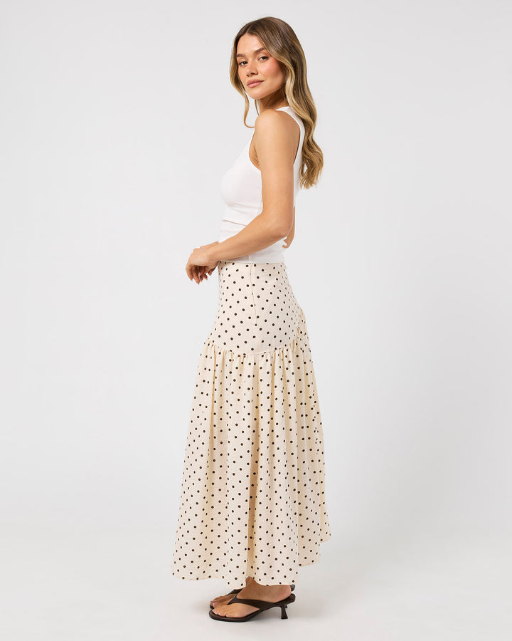 Imani Asym Skirt Vanilla