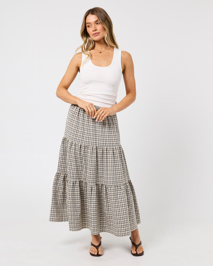 Tilda Maxi Skirt Check