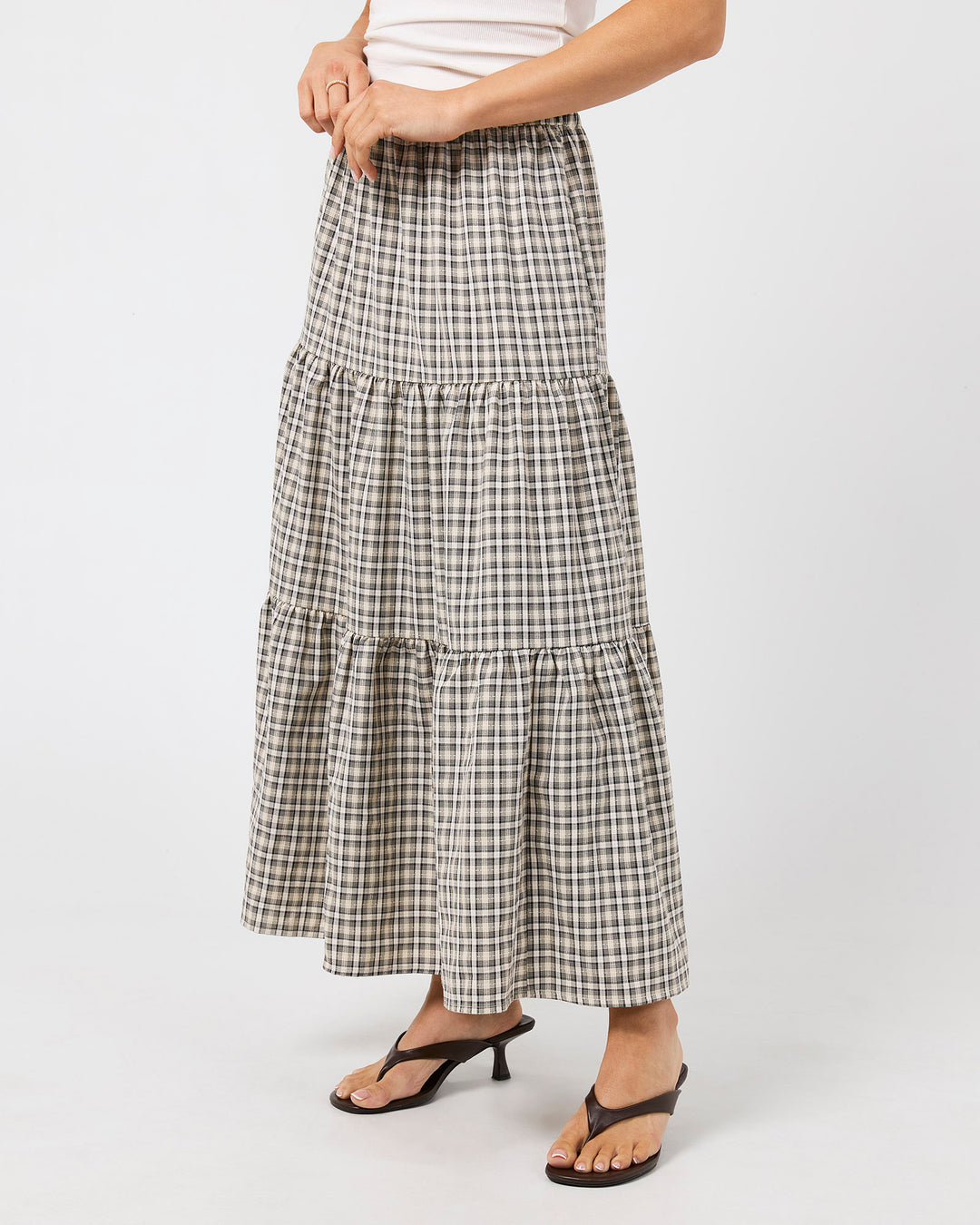 Tilda Maxi Skirt Check