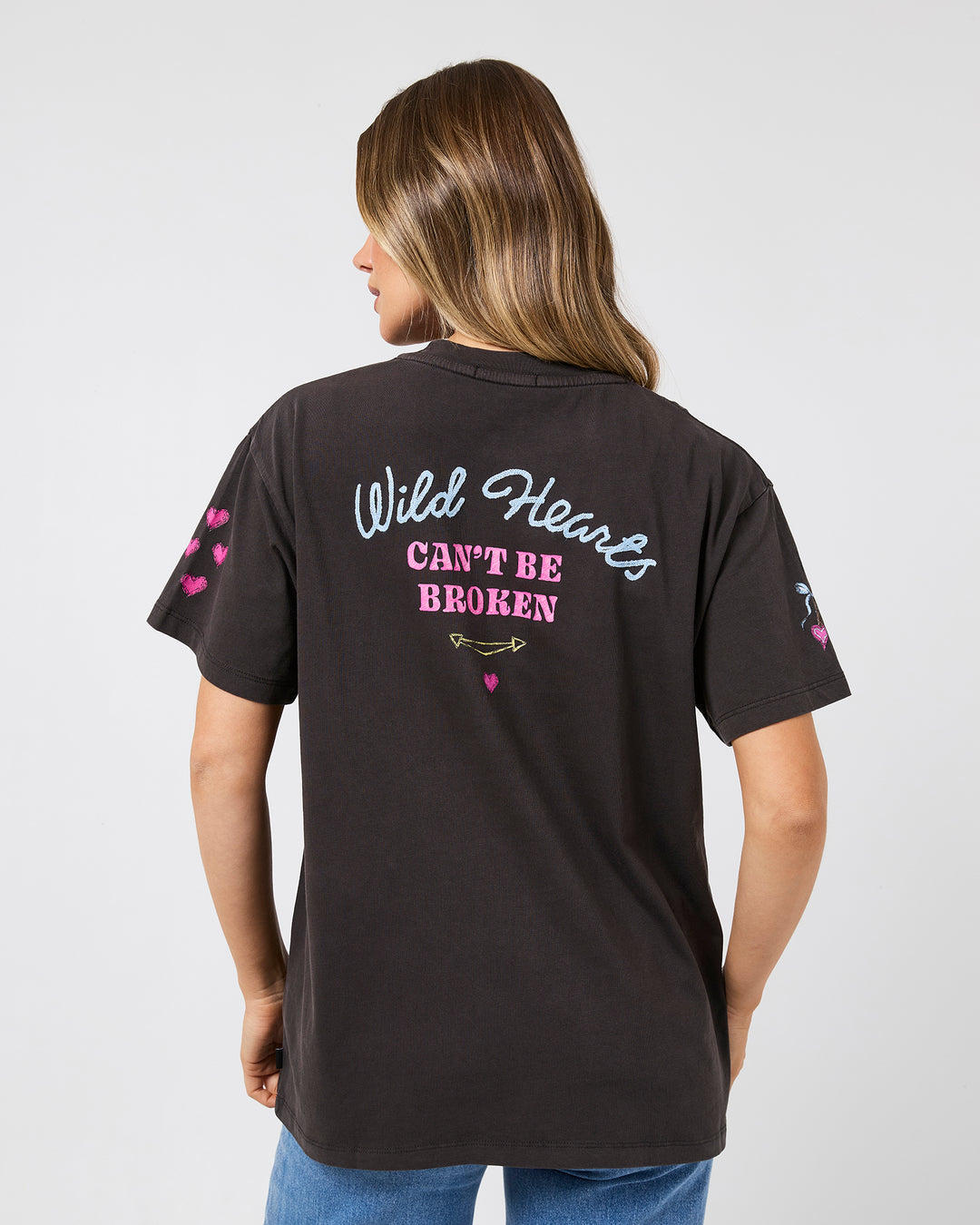 Daring Relaxed Tee Washed Black
