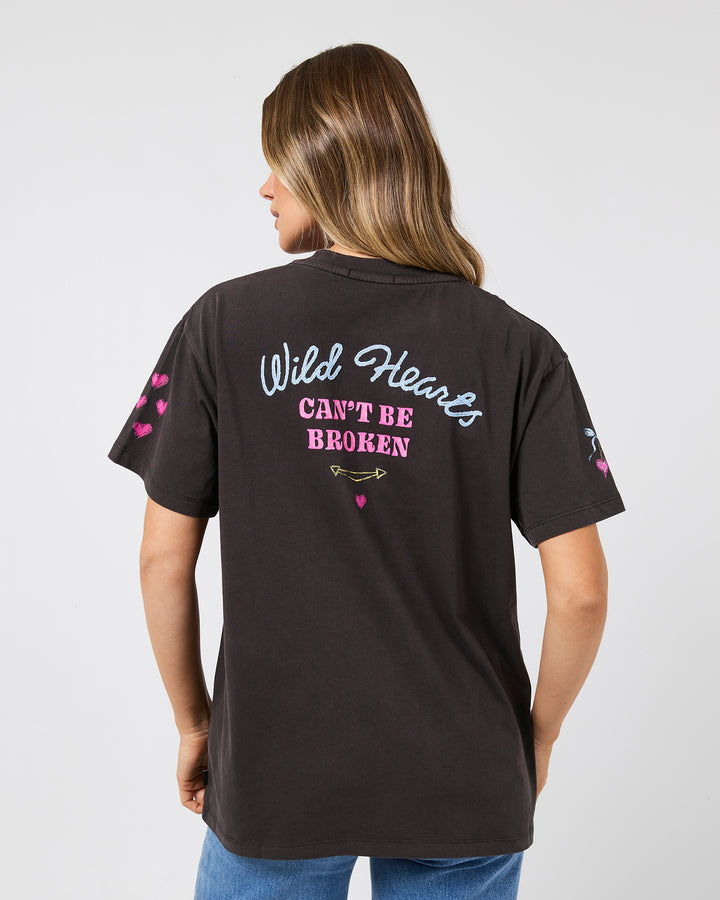 Daring Relaxed Tee Washed Black