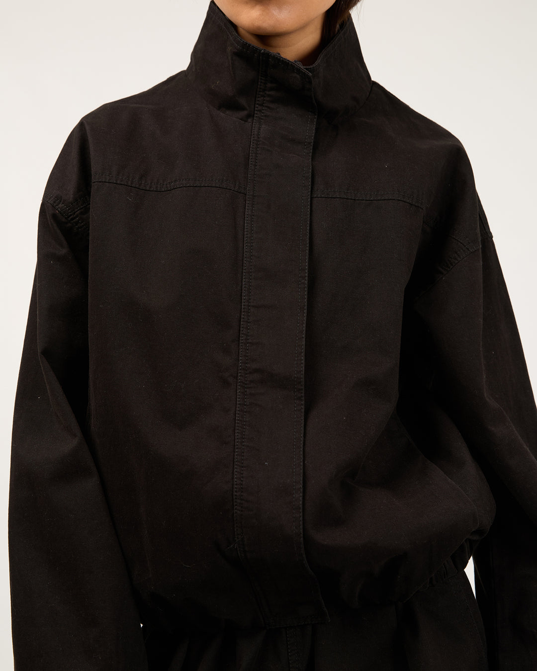 Margo Funnel Neck Jacket Black