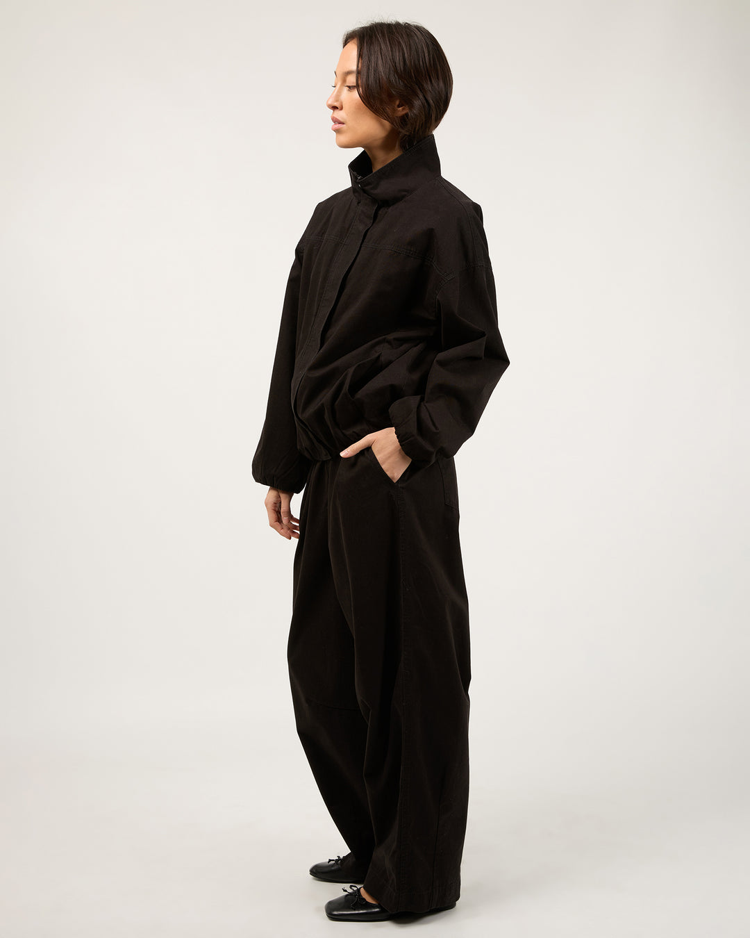 Margo Funnel Neck Jacket Black