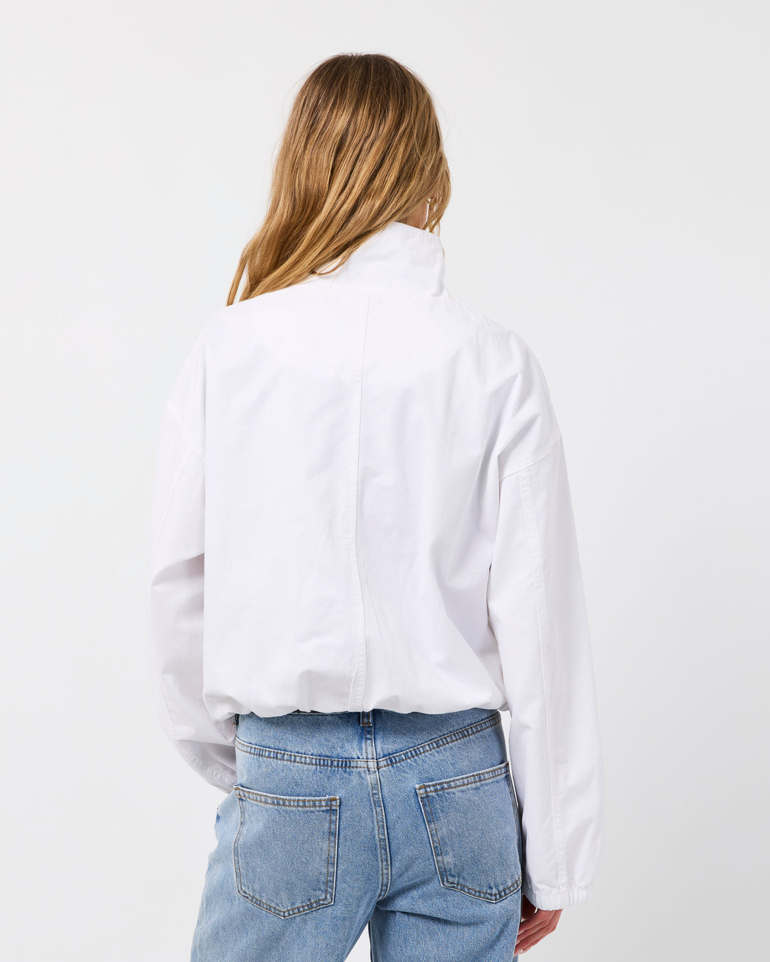 Margo Funnel Neck Jacket Vintage White
