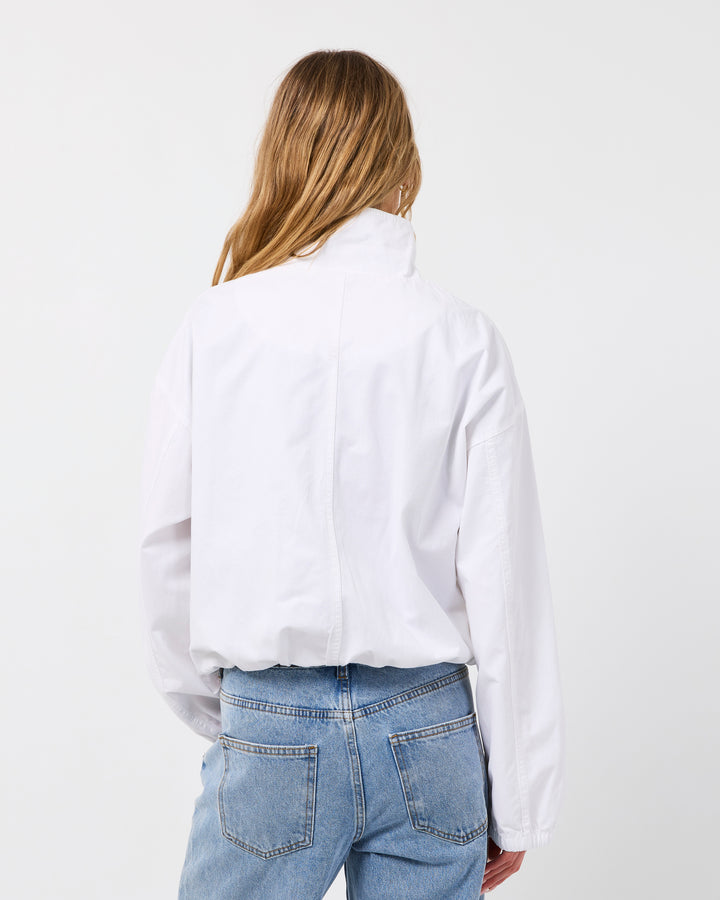 Margo Funnel Neck Jacket Vintage White