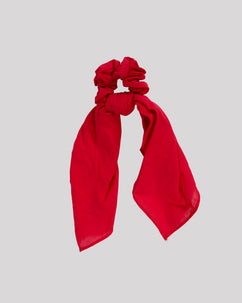Peppa Knot Scrunchie Red