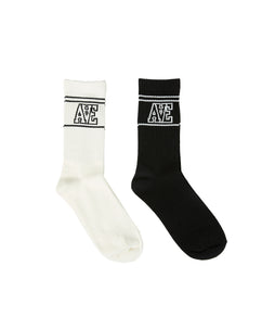 Athletica Sock 2 Pack Black