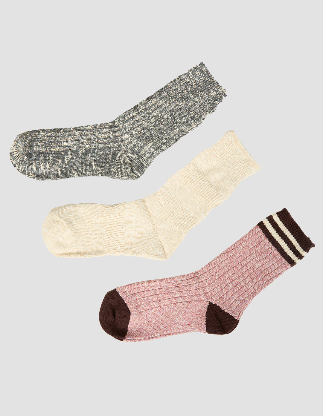 Aae Slouchy Sock 3 Pack Multicoloured