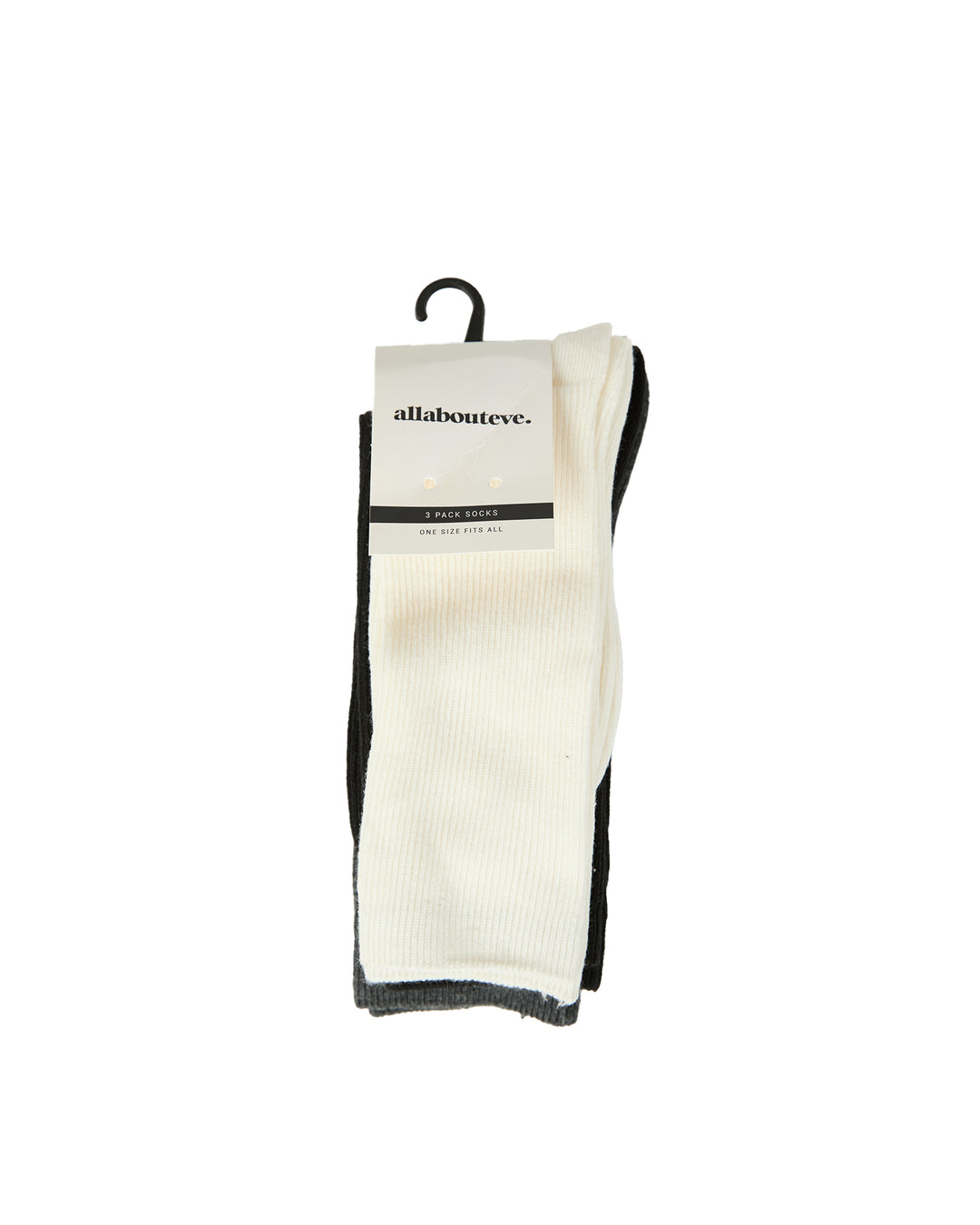 Fine Rib Sock 3 Pack Mult