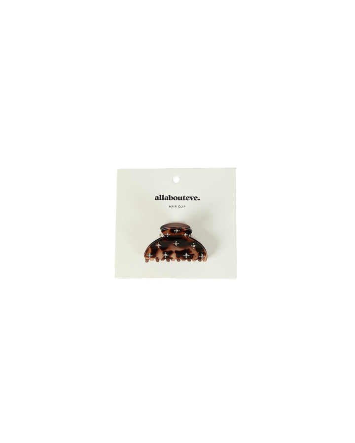 Willa Stud Hair Clip Tortoise