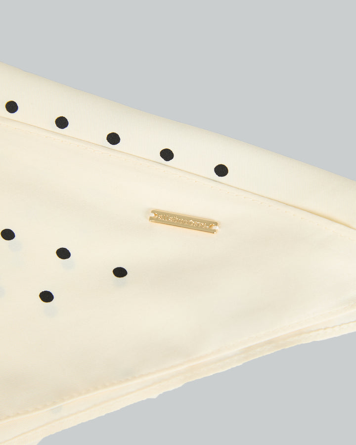 Raya Dot Scarf Vintage White