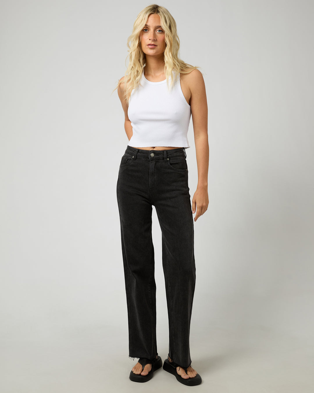 Skye Comfort Jean Washed Black