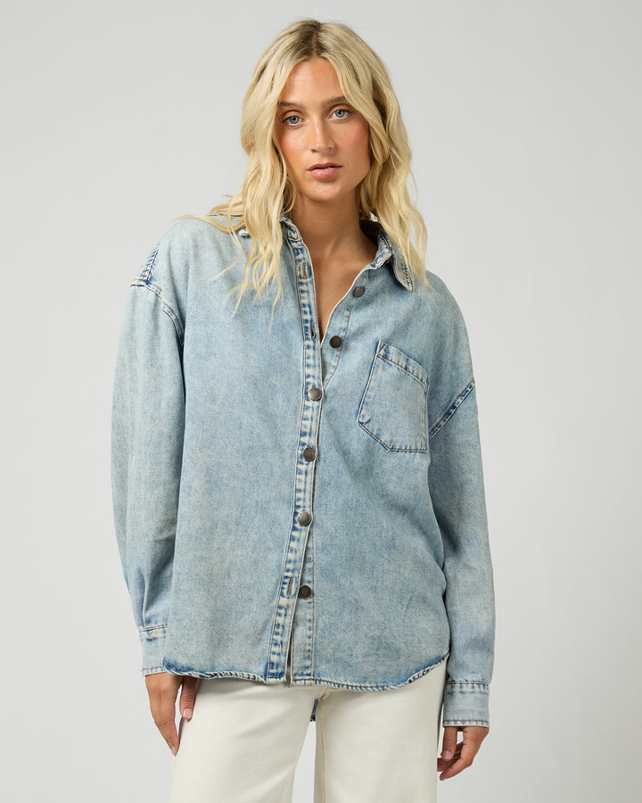 Maci Denim Shirt Light Blue