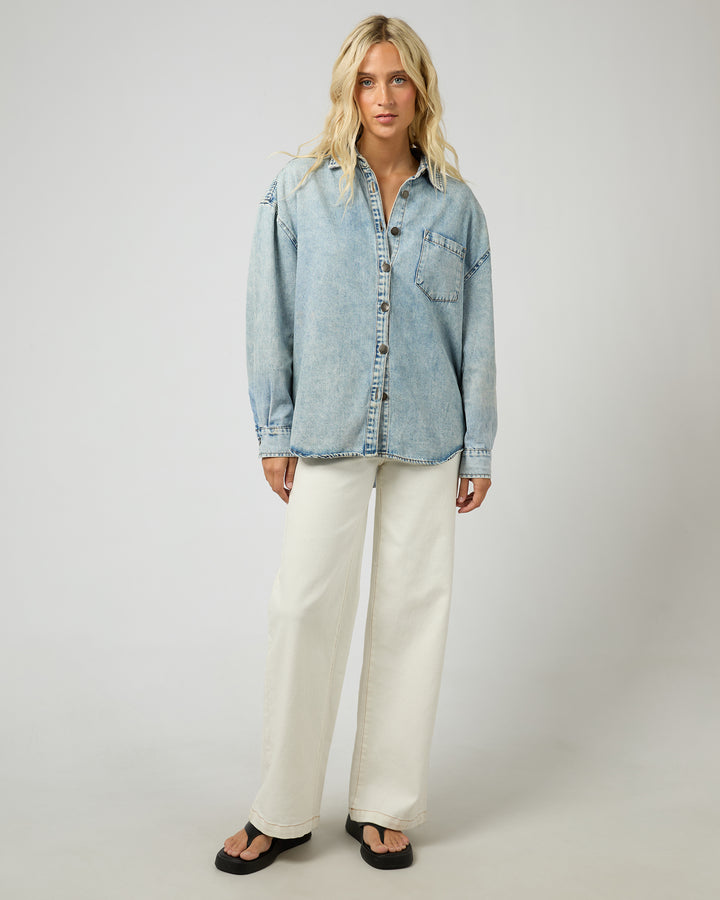 Maci Denim Shirt Light Blue