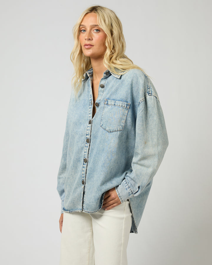 Maci Denim Shirt Light Blue