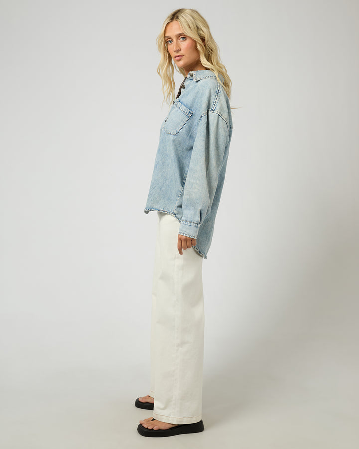 Maci Denim Shirt Light Blue