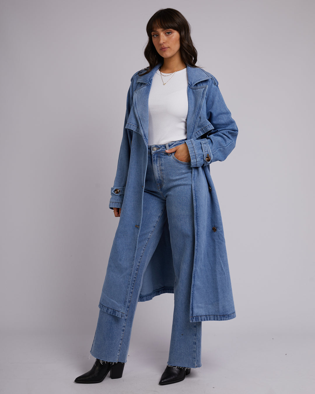 Rio Trench Coat Heritage Blue