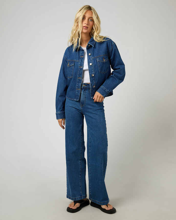 Banks Crop Jacket Heritage Blue