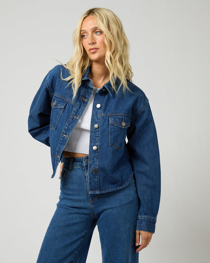 Banks Crop Jacket Heritage Blue