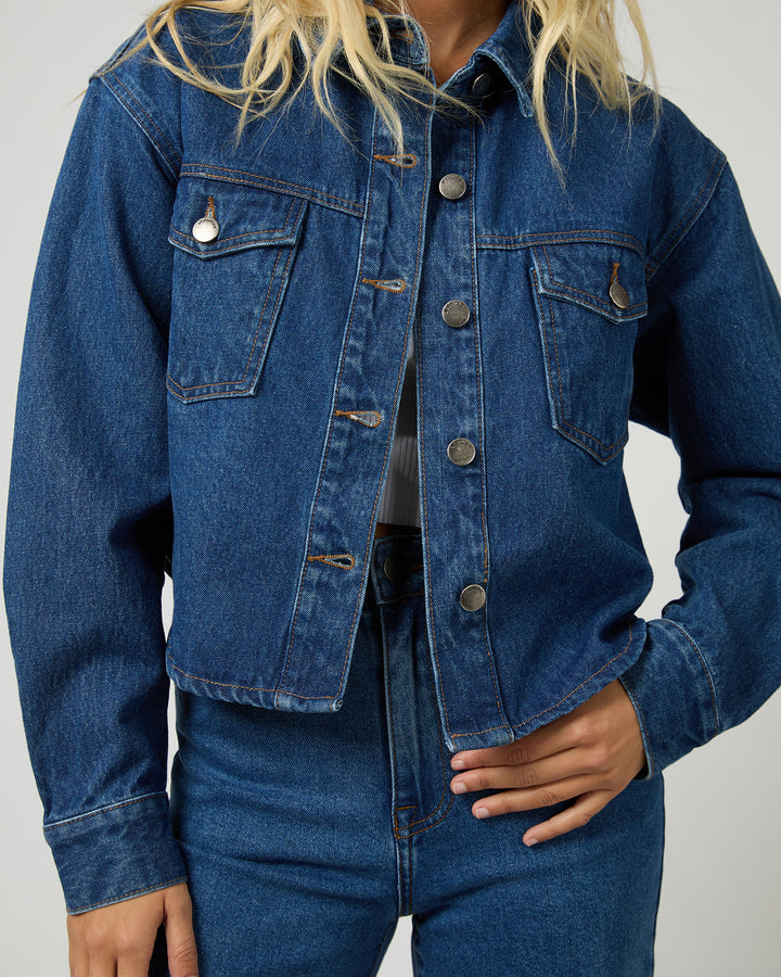 Banks Crop Jacket Heritage Blue