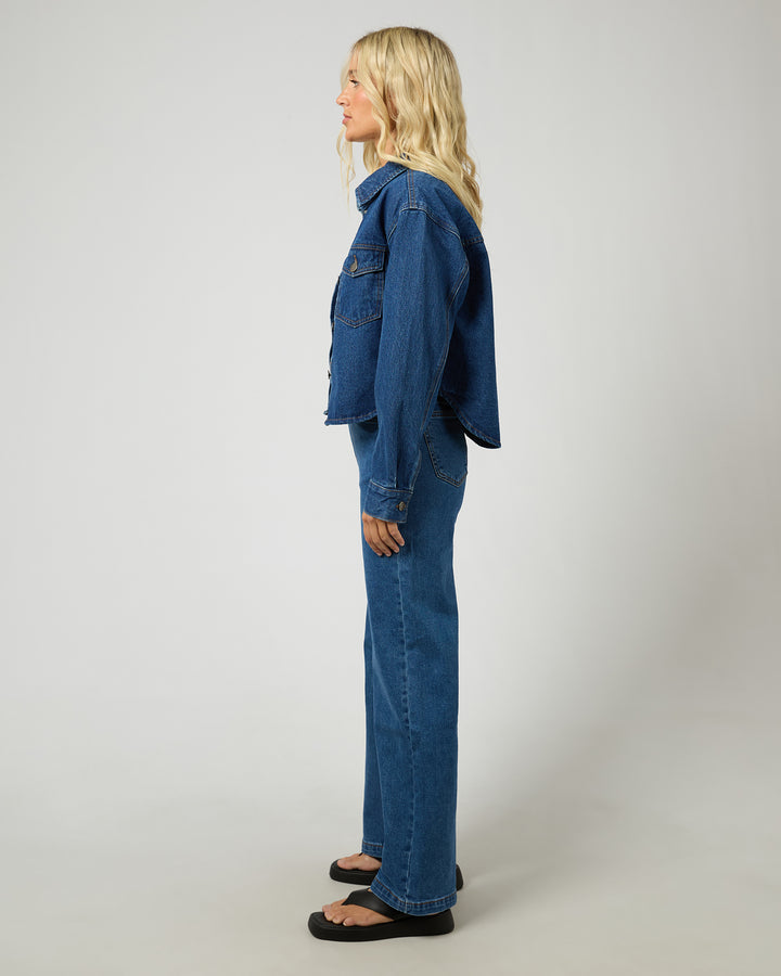 Banks Crop Jacket Heritage Blue