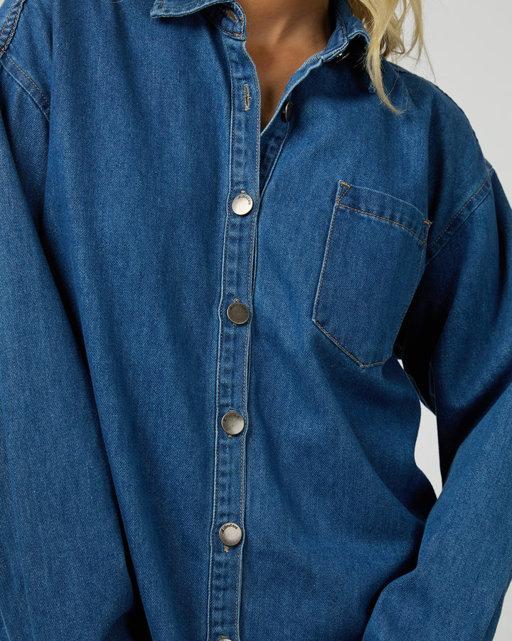 Maci Denim Shirt Heritage Blue