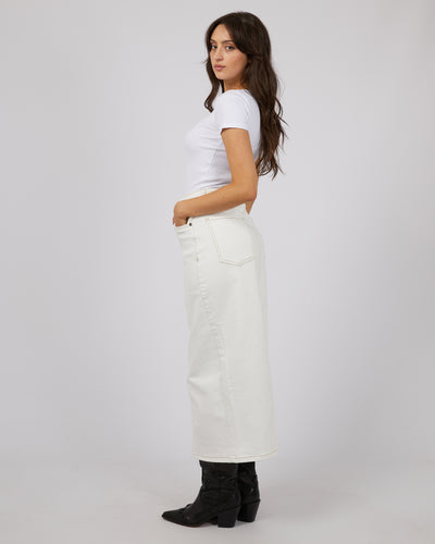 Ray Comfort Maxi Skirt Vintage White