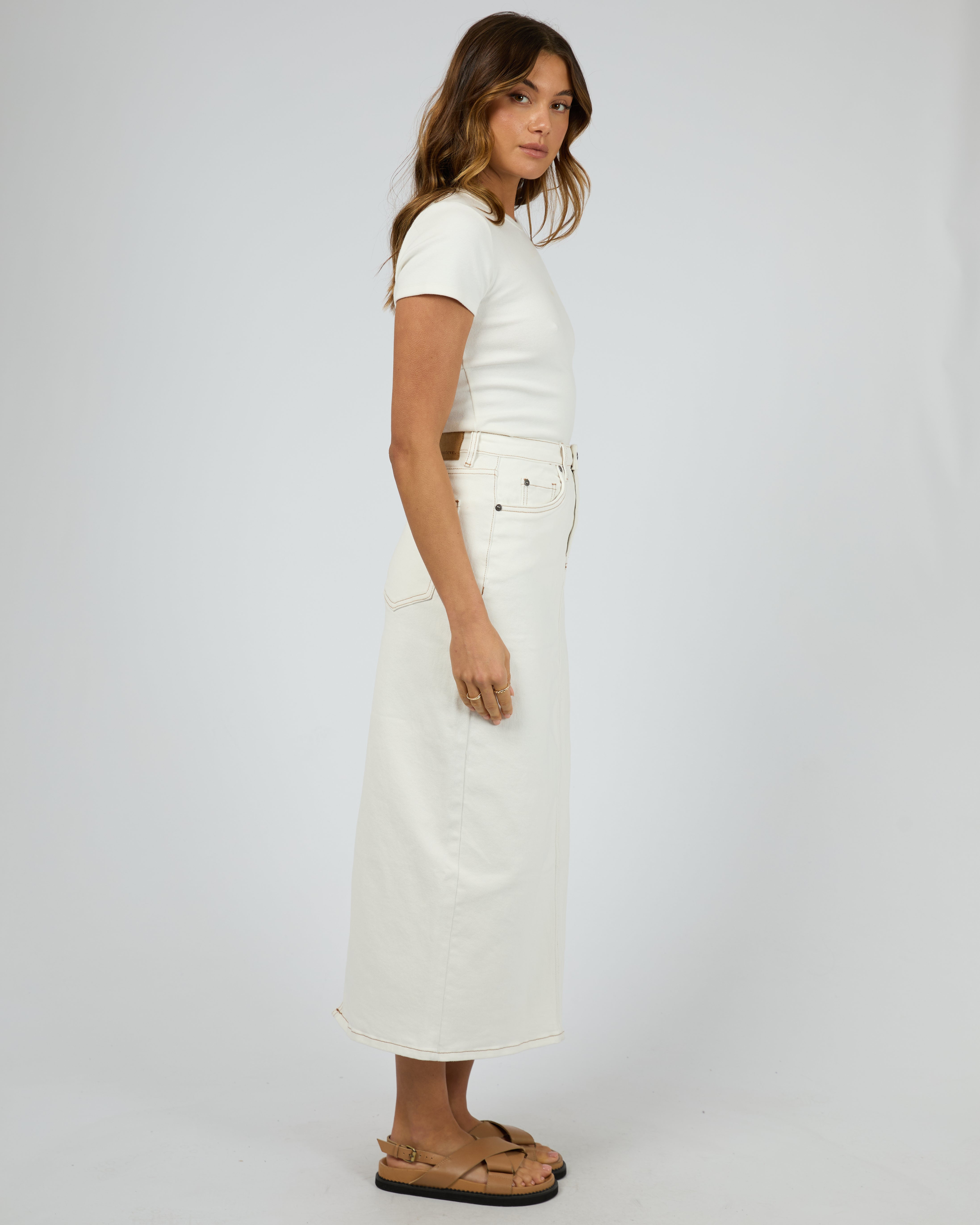 Ray Comfort Maxi Skirt Vintage White – All About Eve Clothing