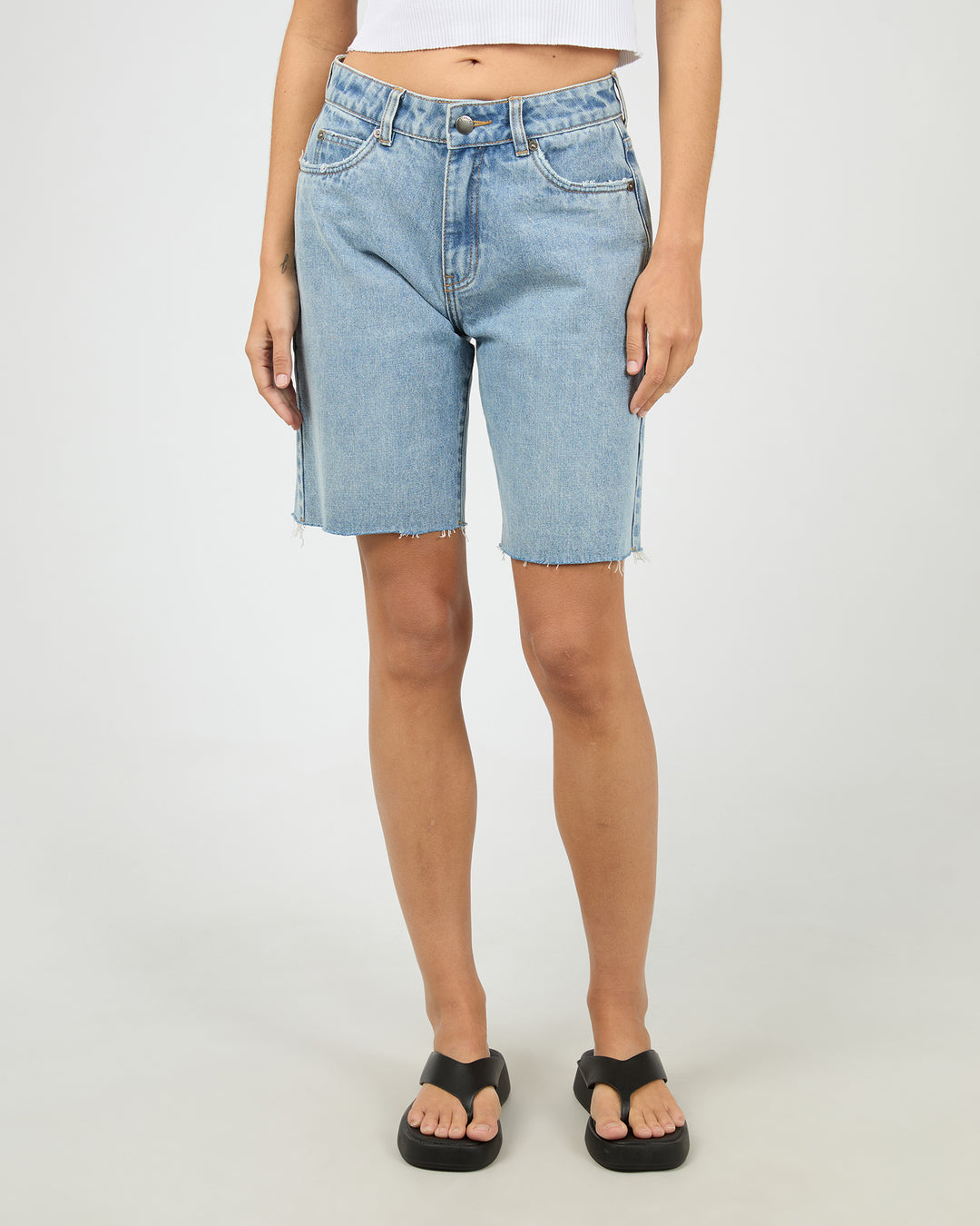 Lexie Denim Jort Light Blue