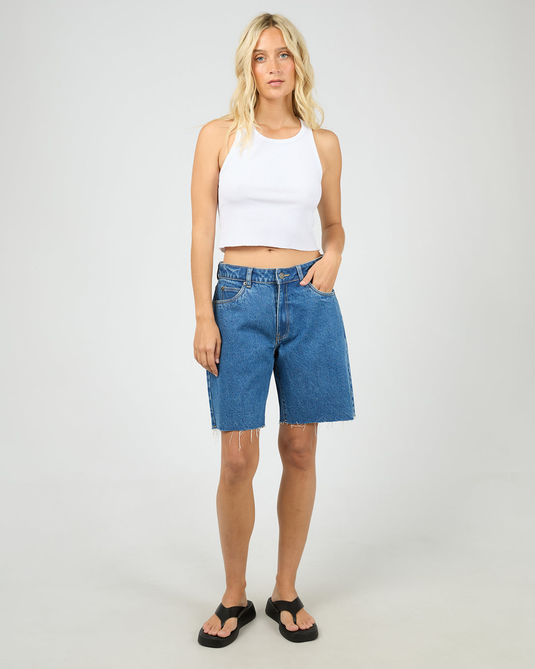 Lexie Denim Jort Heritage Blue
