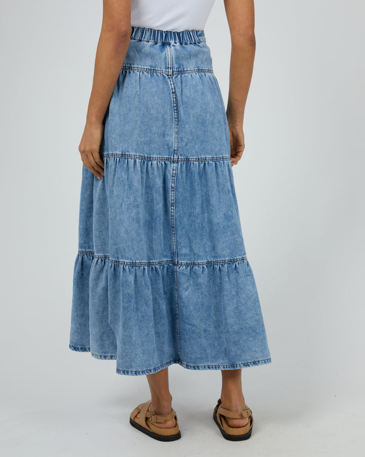 Coco Denim Maxi Skirt Light Blue