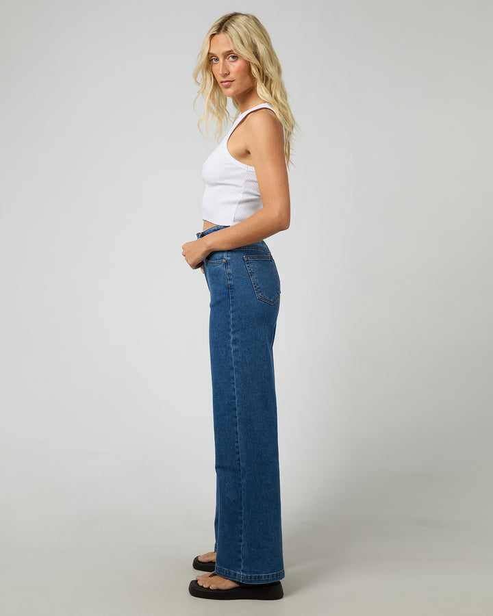 Jacqui Wide Leg Heritage Blue