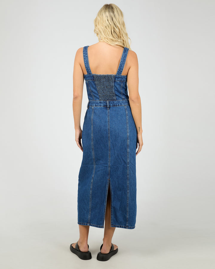 Coco Midi Denim Dress Heritage Blue