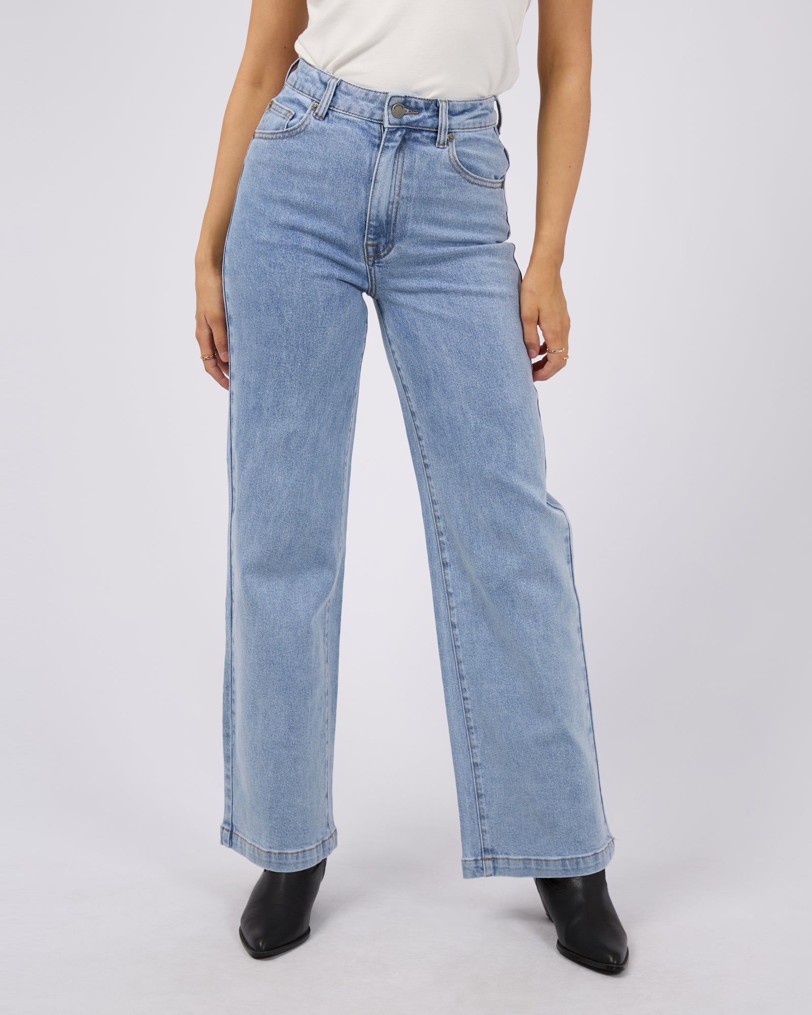Jacqui Wide Leg Light Blue – All About Eve Clothing