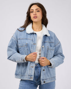 Flynn Sherpa Jacket Light Blue