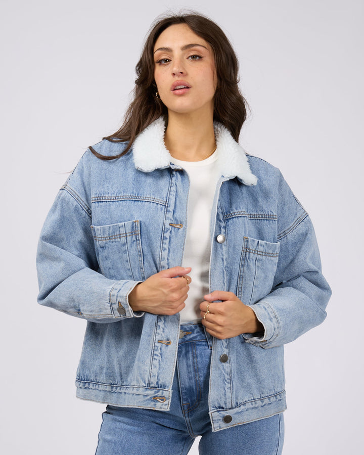 Flynn Sherpa Jacket Light Blue
