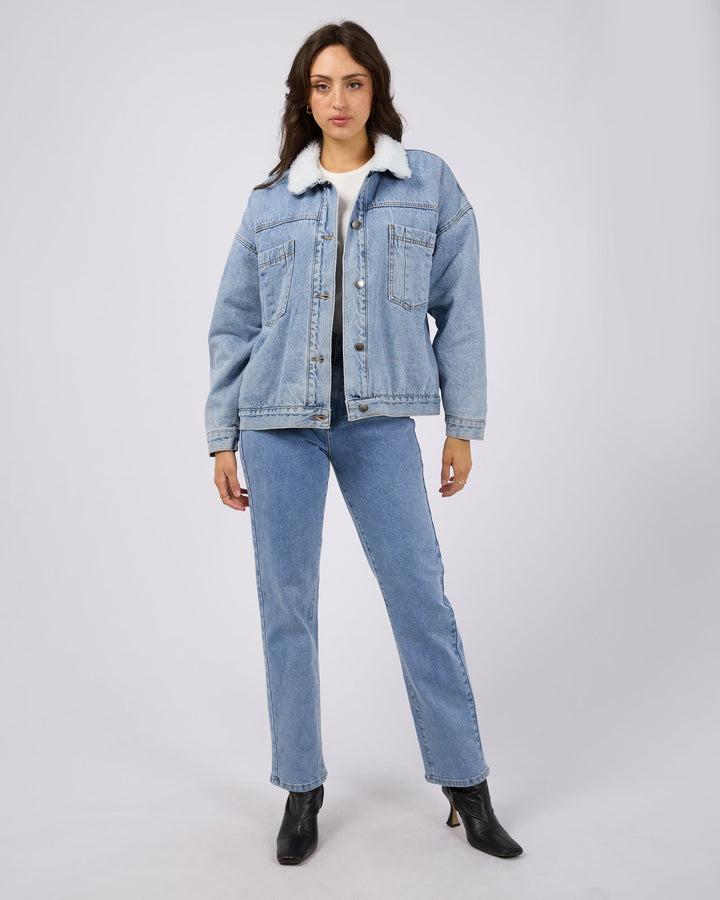 Flynn Sherpa Jacket Light Blue